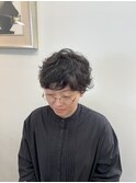刈り上げ×リッジパーマ