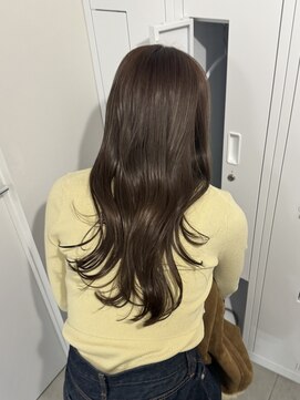 ヘーゼルベージュ/ブリーチなし/枚方美容室/大阪美容室