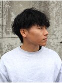 縦落ちツイスパ/ツイストスパイラルパーマ/岡崎メンズパーマ