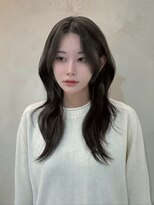 セブンルックス(7LOOKS)&nbsp;【髪質改善】シルバーアッシュグレーカラー×セミロング