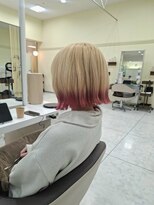 プールドゥマン 屯田(POUR DEMAIN)&nbsp;ブロンド×ピンクグラデーション