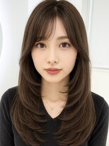 アンベル(ANBEL)&nbsp;ブリーチハイライト髪質改善ダブルカラーレイヤーカット縮毛矯正