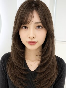 アンベル(ANBEL) ブリーチハイライト髪質改善ダブルカラーレイヤーカット縮毛矯正