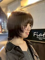 フィアート ヘアドレッシング サロン(Fiato Hairdressing Salon)&nbsp;印象を変える顔まわりレイヤー大人女性ショートヘア