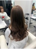 艶髪春夏カラー◎韓国風レイヤー髪質改善カラーロングヘア透明感