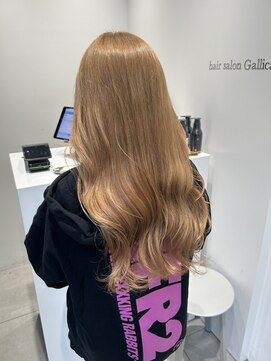 ガリカ 大名(Gallica) <ゲスト>ケアブリーチでミルクティーベージュ