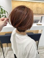 ステアケース ギンザセブン(stair:case ginza7)&nbsp;ハイライト白髪ぼかしオレンジベージュ丸みショート