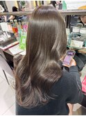 オリーブカラーロングレイヤー