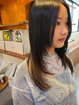コカブ 本山(KOCHAB) ロングヘアのレイヤーカット/髪質改善