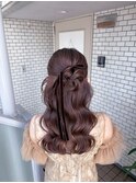 カチモリヘア ハーフアップ ヨシンモリ ヘアセット