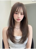 レイヤーカットハイレイヤー顔周りカット韓国風レイヤー髪質改善