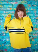 小顔効果☆重めショート