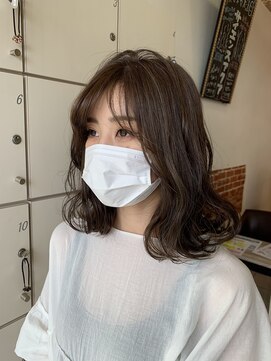 リタ ヒカリノモリ(LiTA. hikarinomori) カーキグレージュ!ハイライト!