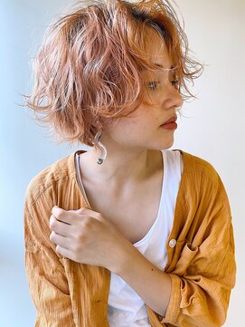 ガレージ バイ グリーン 原宿 表参道(Garage by green) 【loki】ハイトーン×ショート