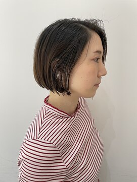 カウチ 板橋本町店(kauti) パツっと切りっぱなしボブ!