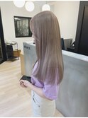 ＜王道の人気カラー＞グレージュカラー×透明感×パールホワイト