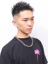 ルックグッドストア(LOOK GOOD STORE) アッシュブラックマッシュパーマウルフ波巻きカルマパーマ380