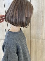 アース 鶴岡店(HAIR&MAKE EARTH)&nbsp;切りっぱなしボブスタイル