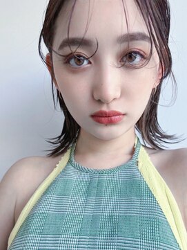 フリティ 大阪西梅田店(friity) オリーブベージュショートミニボブグレージュブリーチレイヤー