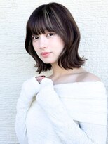 ニューヨークニューヨーク 海老江店(NYNY)&nbsp;くびレイヤー前髪あり大人可愛いモテ髪20代30代40代こなれミディ