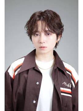 ブラック サッポロ(BLUCK SAPXOXO) 韓国風フェザーパーマニュアンスパーマ毛流れリバースパーマ