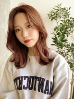 ミリ(mm)&nbsp;【-mm-】森谷＊韓国人風レイヤースタイル＊ピンクベージュ