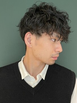 インセプション 銀座(INCEPTION) マッシュ/スペインカールニュアンスパーマ/ダークアッシュ;