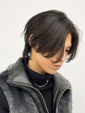 エルマーク 梅田(L-MARK) センターパートニュアンスパーマ韓国カルマパーマコンマヘア