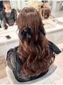 ふんわりかわいいハーフツイン