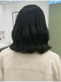 小顔前髪/レイヤーカット/暗髪/グレージュ/20.30代に人気