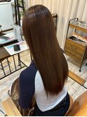 耐熱トリートメント/髪質改善カラー/ミルキーベージュ/うる艶髪