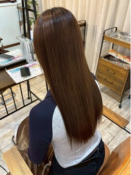 セットアップ 岡山北長瀬店(SET-UP) 耐熱トリートメント/髪質改善カラー/ミルキーベージュ/うる艶髪