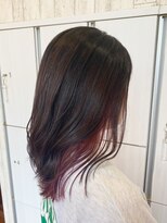 ヘアメイク アリエス 岩切店(HAIR MAKE aries) ピンクラベンダー系インナーカラー 仙台 岩切  20代30代40代
