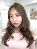 オニキス(ONYX)&nbsp;T52くびれヘアロング透明感ブリーチなし韓国風ミルクティー