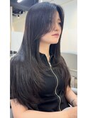 癖で広がる髪もレイヤーカット♪《髪質改善うる艶ストレート》