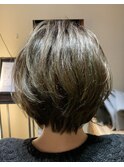髪質改善　カラー　ハイライト