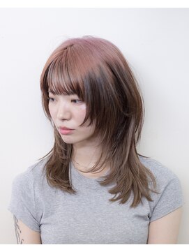 ルプラ ガーデン(le-pla garden) ルーツカラー#ピンク#ダブルカラー#ウルフ#ブリーチ#豊橋#豊川