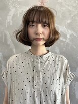 ナービス(NARVIS)&nbsp;顔まわりカット/レイヤーカット/透明感/ミディアムボブ