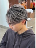 ホワイトシルバーバレイヤージュセンターパート