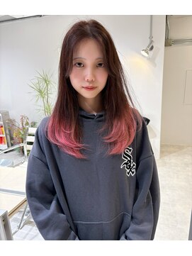 ローレンジウ(LOREN JU) くびれヘア/学割U24/レイヤーカット/オージュア/ダブルカラー