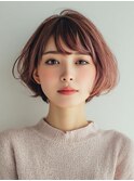 クラゲヘアー/小顔に見せるヘア/ココアベージュ/大口子安新子安