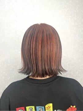 前髪/アンブレラカラー/こなれミディ/イメチェン/ウェーブパーマ