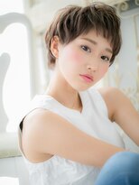 モッズヘア 福岡天神店&nbsp;mod's天神/似合わせカットぱっつん前髪小顔フェザーショートa