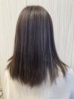 ビス ヘア アンド ビューティー 西新井店(Vis Hair＆Beauty)&nbsp;ハイライト×冬の暗髪◎透明感グレージュ前髪あり立体感20代30代