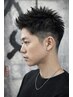 ヘアカット+シェービング+眉毛カット+シャンプー+マッサージ¥5940