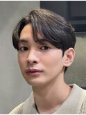 men's/顔周り/ニュアンスパーマ/黒染め/韓国/ダウンパーマ