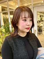 マグノリア バイ ウォーターリリー(Magnolia by Water Lily)&nbsp;透け感ショコラブラウン×くびれミディ