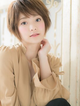 モッズ ヘア 福岡姪浜店(mod's hair) *mod's姪浜*…斜めバング☆ふんわりエアリーショートa
