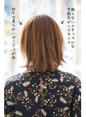 【adorable】ナチュラル外ハネショート×やわらかベージュ