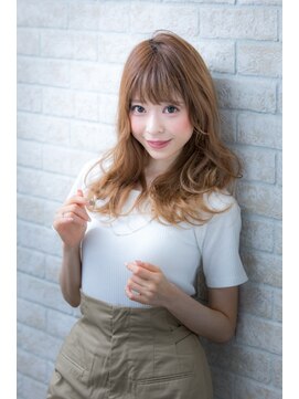ヘアーアートシフォン 池袋西口店(Hair art chiffon) 簡単スタイリングで伸ばしかけラブクラシカルふわミディボルドー